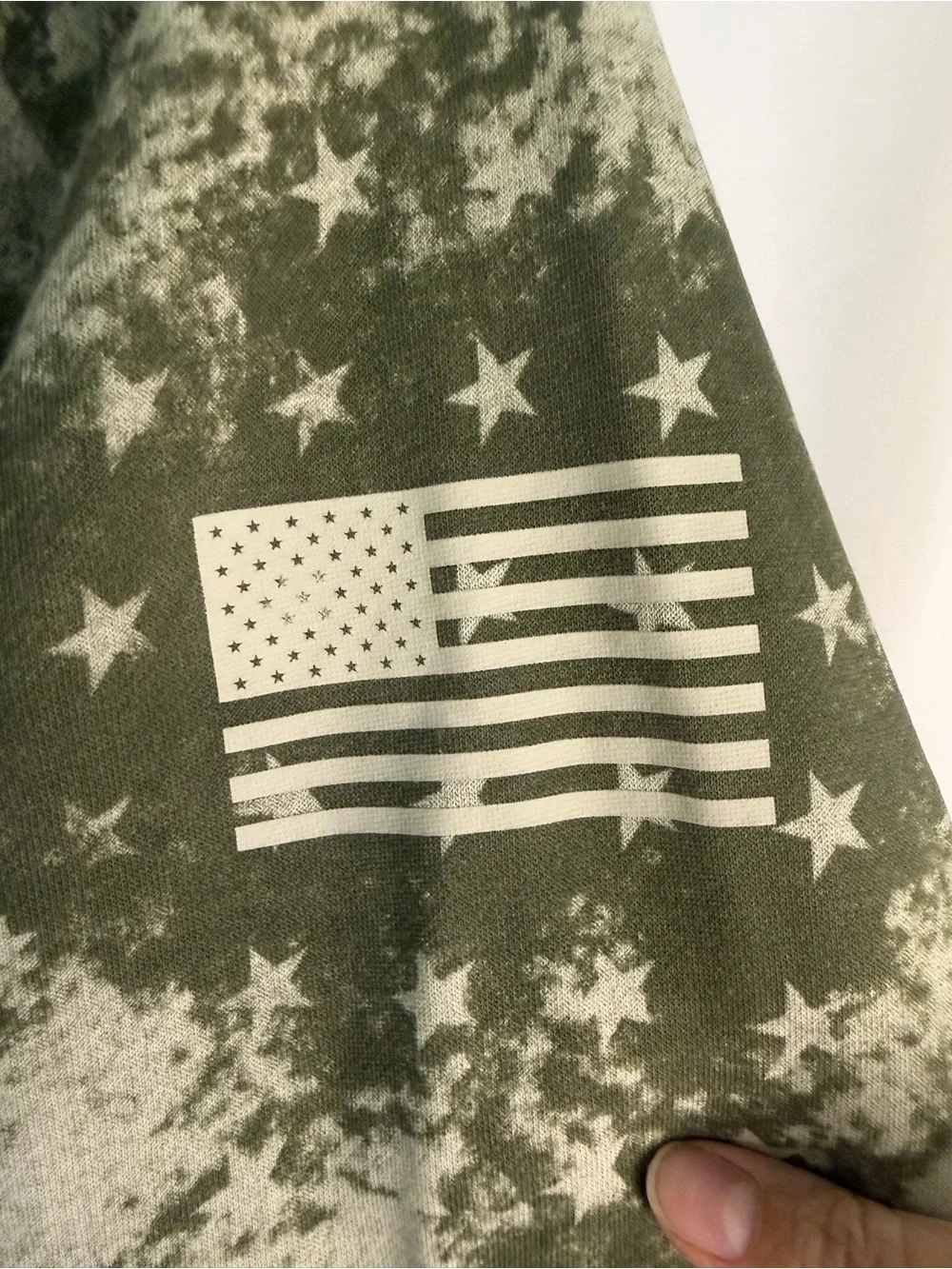 Under Armour Olive Green & Beige Freedom Camo Long Sleeve Hoodie